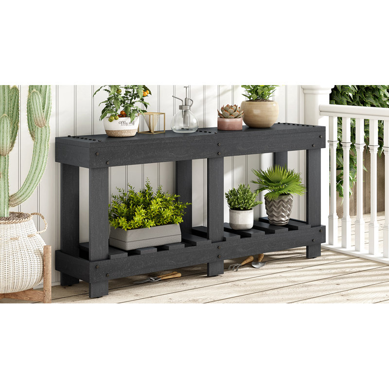 Table d'entrée 62,9 "Vintage, Noir