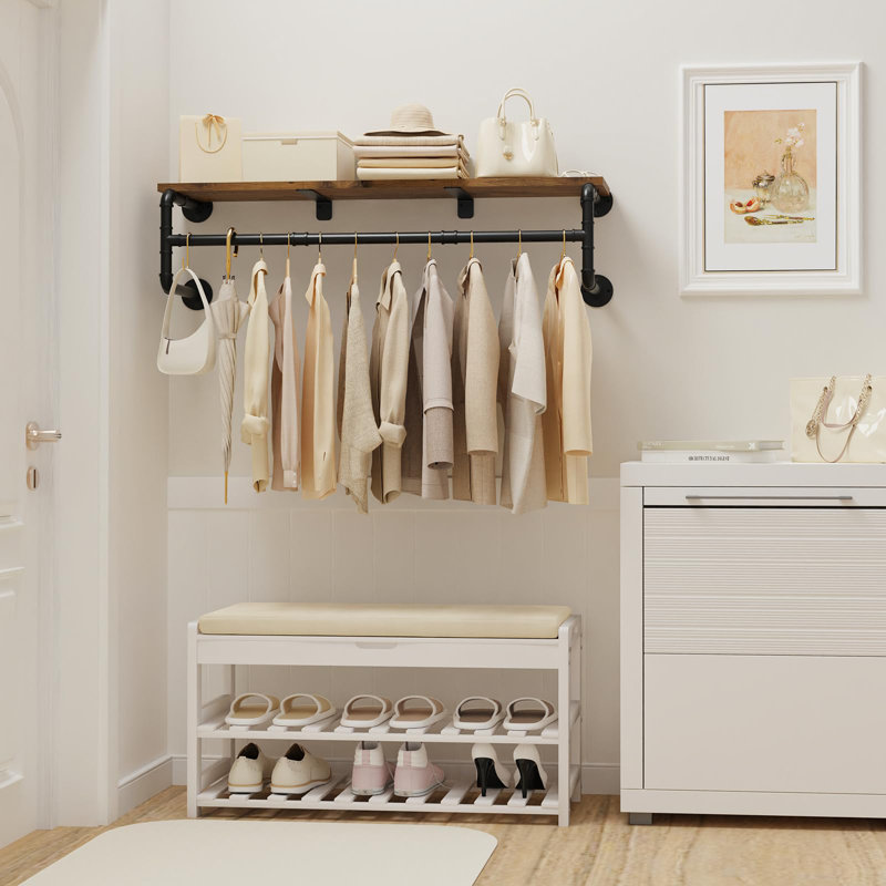 105cm Wall Mounted Clothes Rack
