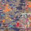 Tapis abstrait bleu / orange Allegro-36666337