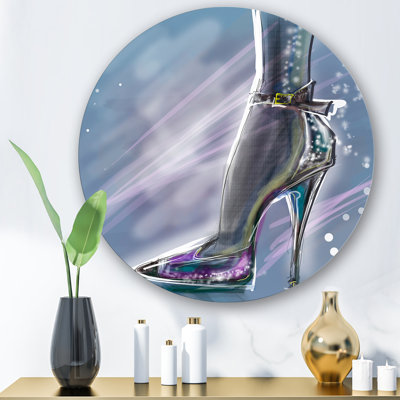 " Shiny Shoe High Heeled Stiletto With Glitter "