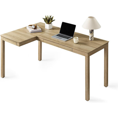 Bureau de direction en L avec tiroirs