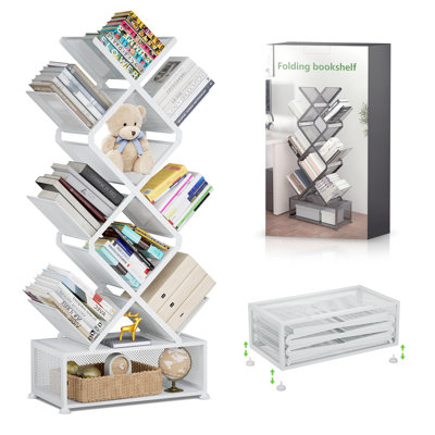 9 Tier Folding Tree Bookshelf
