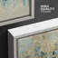 " Geometric Blue Colour Blocks Abstract Shapes Modern Set " 3 - Pieces-96384528-96384529