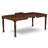9 Piece Kitchen Table Set Includes a Rectangle Dining Table with Butterfly Leaf and 8 Linen Fabric Upholstered Dining Chairs, 42x78 Inch, Mahogany-1147571559-1147571561-1147571565