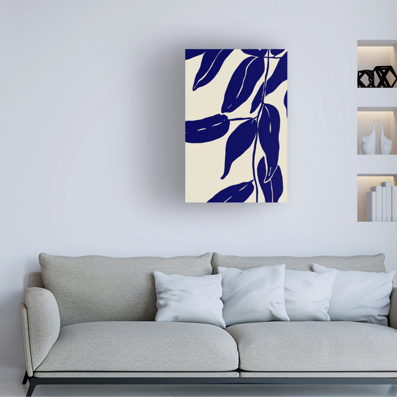 Art sur toile à feuilles bologniques bolognaises, H 19 po x l 12 po