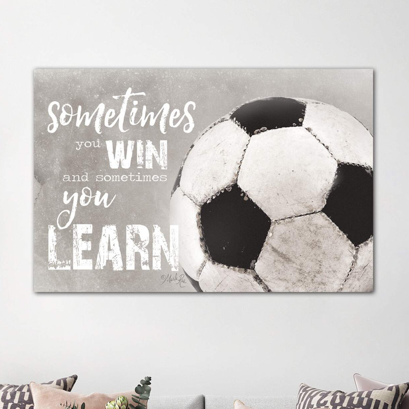 Soccer - Sometimes You Win by Marla Rae - Wrapped Canvas Print, 101.6 cm H x 152.5 cm W x 3.175 cm D