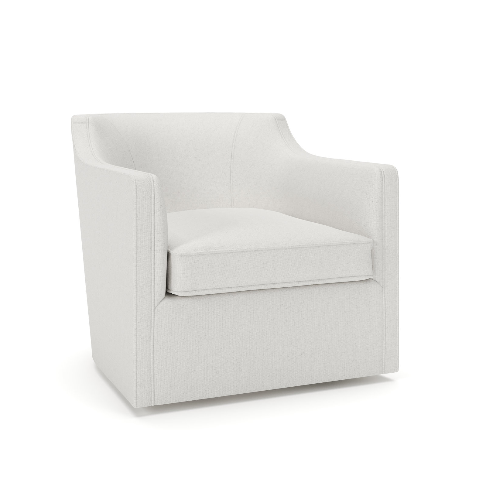 Marietta Upholstered Swivel Armchair, Macarena Beige