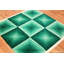 Tissu rétro «Quadrat» vert Verner Panton
