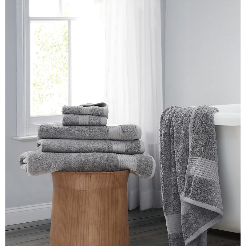 Ensemble de serviettes 6 pièces Tencel, Gris