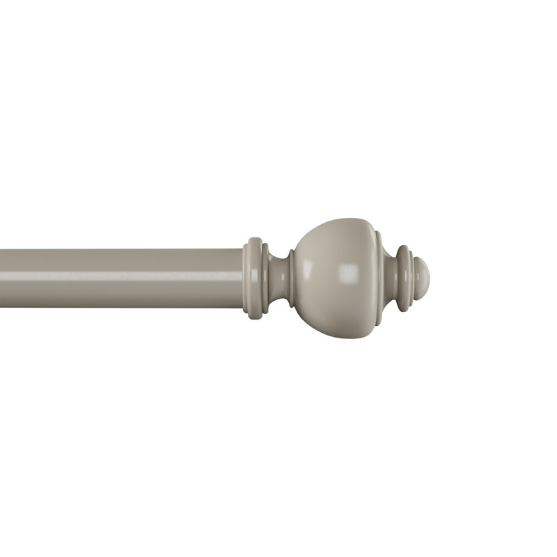 Tringle à rideaux 1 pouce Bowenfels, Gris, H 2,5 po x l 84 po x P 2,5 po