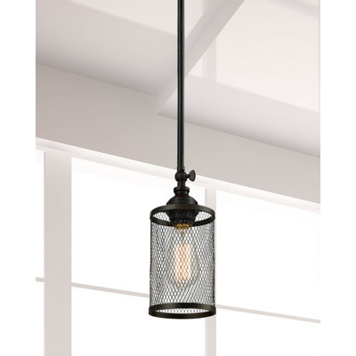 Luminaire suspendu à cylindre simple 1 lumières Yukon