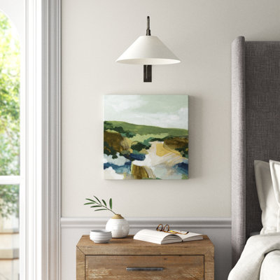 Plein Air Primitive I by June Erica Vess - Wrapped Canvas Painting
