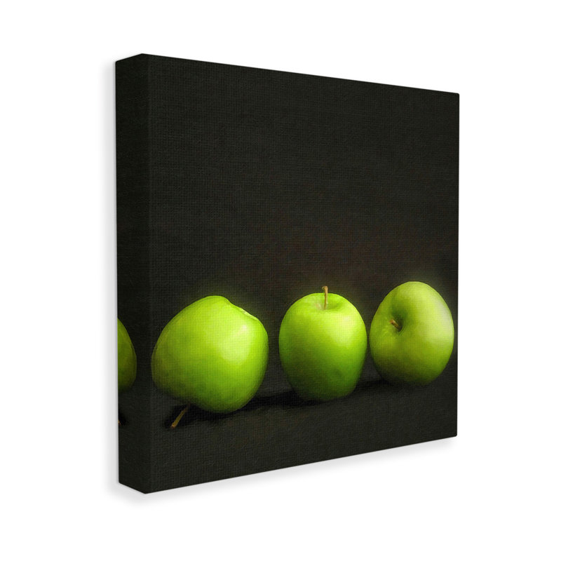 «Apple Trio Still Life» par Graffitee Studios sur toile, H 30 po x l 30 po