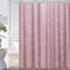 Rideau de douche rose métallique rose mauve scintillant avec 12 crochets-86047702