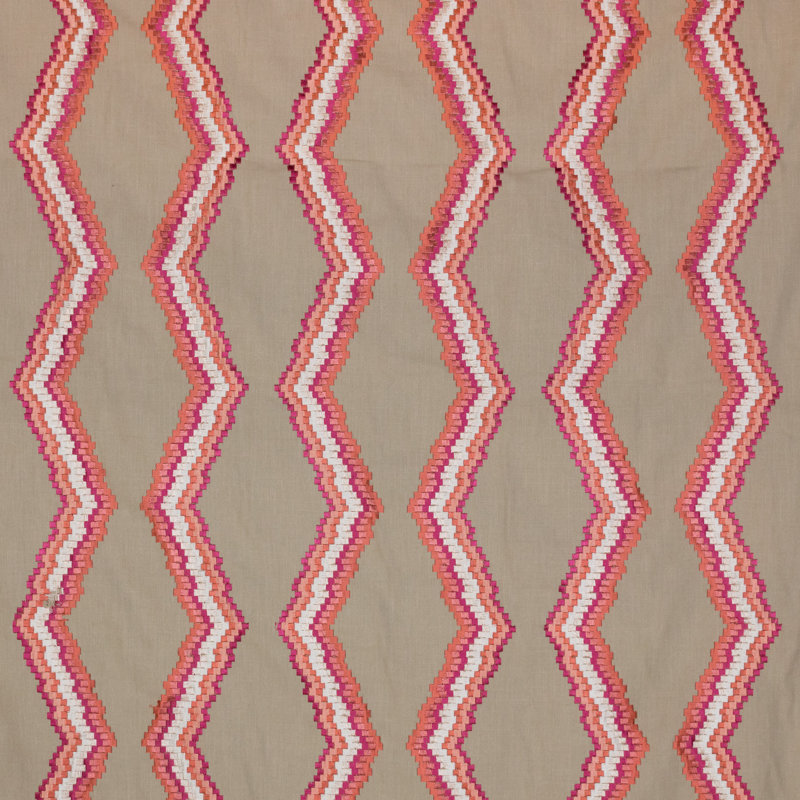Tissu tiberon Prive, Corail