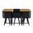 Space Saving 7 Piece Dining Table Sets(must Include Both Table And Chair), Mdf Wood Modern Small Kitchen