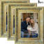 Cadre photo sophistiqué 3 pièces 8 po x 10 po doré antique-133655450-133655453-133655455