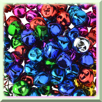 100pcs 1 Inch Jingle Bells for DIY Crafts and Decor