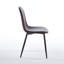 Chaise de salle à manger en PVC 4 pièces brun-19921888