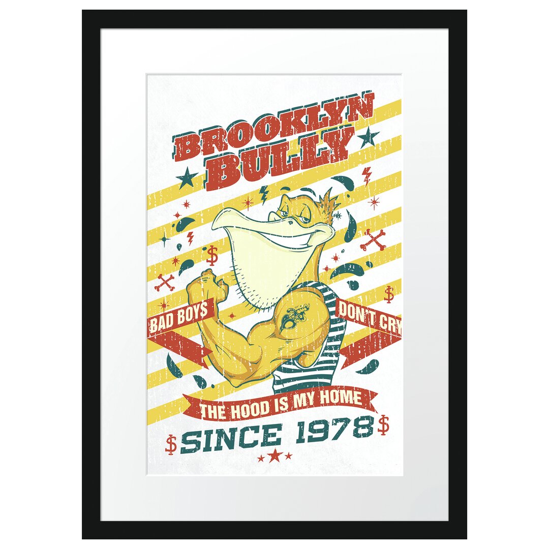 Gerahmtes Poster Brooklyn-Tyrann-Licht