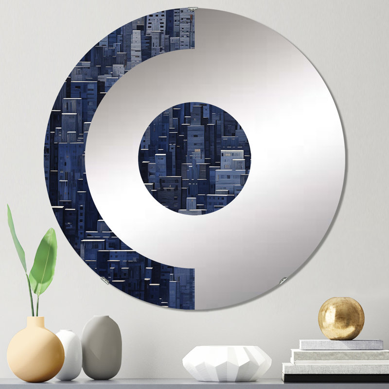 Albarca - Miroir mural demi-cercle, 31,4 po x 31,4 po