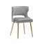 Fauteuil à oreilles en velours khanya-449638220