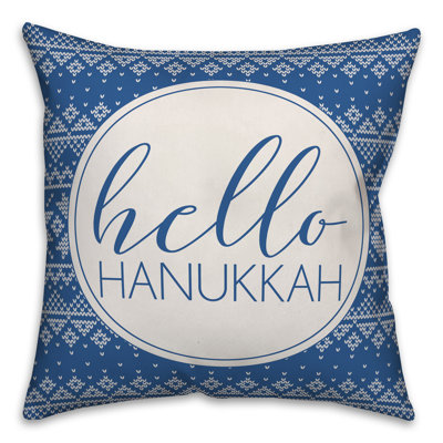  Coussin Hello Hello Hanukkah