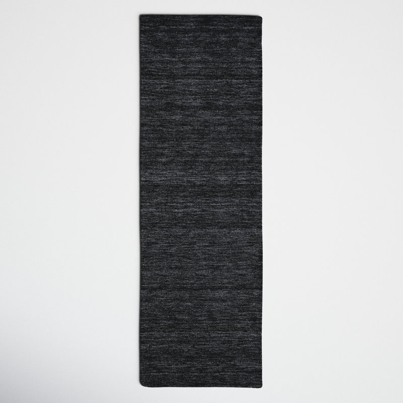 Kaden Performance Wool Indoor Rug, Runner 2'6" x 8', Black