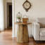 Table basse en bois, petite table de bout, table d'appoint, table de lecture ronde
