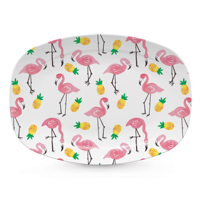 Plateau flamants roses et ananas