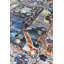 Arabesque Wool Southwestern Area Rug in Gray/Charcoal/Tangerine-15612805