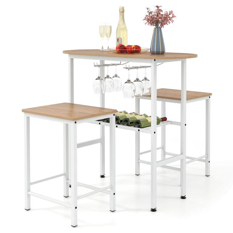 2 - Person Dining Set, Yellow/White