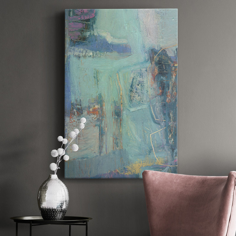 Saudar III - peinture sur toile tendue, H 18 po x l 12 po x P 1 po