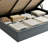 Upholstered Platform Bed with Hydraulic Lift Storage, Padded Headboard, No Box Spring Needed-2113087379-2113087378