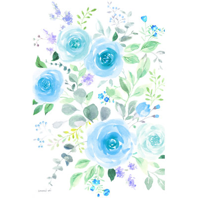 " Lush Roses I Blue "