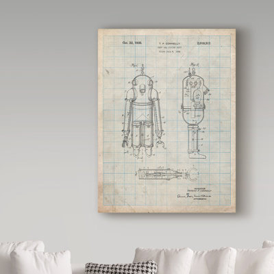 Manilo «Robot 1», reproduction de dessin sur toile tendue