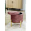 Ajhane 37cm Wide Velvet Tufted Circle Pouffe Ottoman with Storage