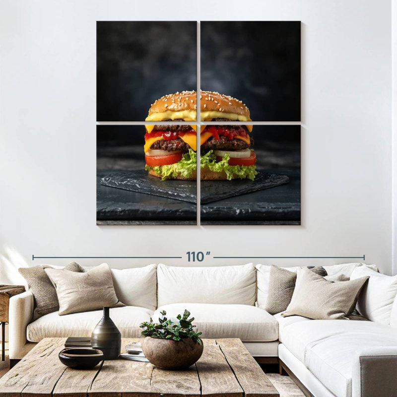 Yarlin Double Layer Cheeseburger, 74" H x 74" W