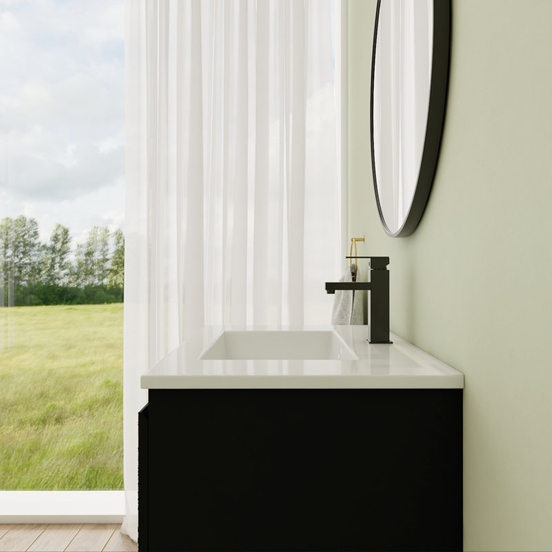Ensemble de meuble-lavabo simple 30 po avec plateau en céramique Calisha