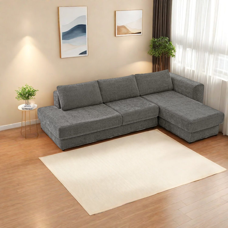 Canapé modulaire en chenille 113 po
