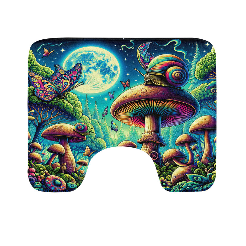 Tapis de salle de bain en U Aesthetic 20 po - Multicolore