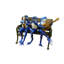 Statue musicale de grenouilles musicales sur un banc - l 23 po x H 33 po