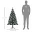 Green Realistic Artificial Pine Flocked/Frosted Christmas Tree-350407745