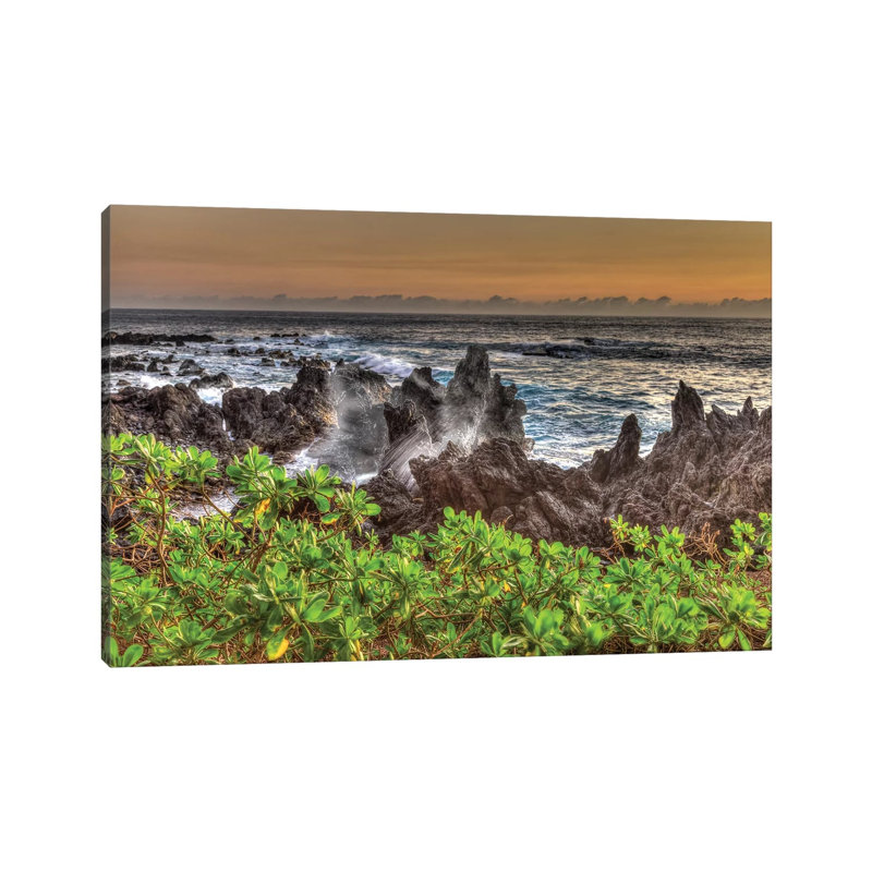Sunrise At Laupahoehoe Beach Park, Hamakua Coast, Big Island, Hawaii by Stuart Westmorland - Wrapped Canvas Gallery-Wrapped Canvas Giclée