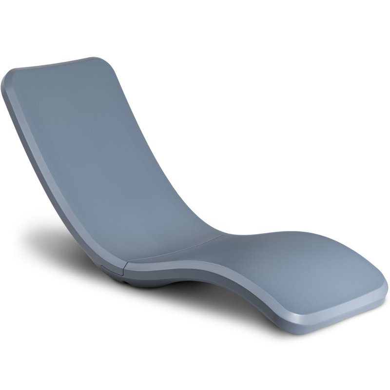  In Pool Lounge Chair - Waterproof & Weighted Chaise Lounger - Outdoor Pool Furniture for Patio or In Baja Shelf, Stone Blue