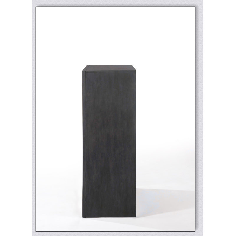 Commode à 5 tiroirs en chêne gris Ireland avec construction durable et rangement spacieux pour les chambres modernes et traditionnelles