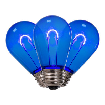 Multi LED S14 Transparent U-Shaped Filament Bulb, 10 Per Bag