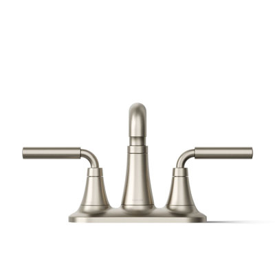 Tone Two-Handle Centerset Bathroom Sink Faucet with Clicker Drain, 1.0 GPM
