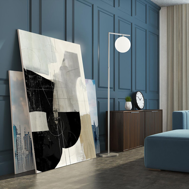 «Jet Black I», reproduction d'art sur toile géante, H 84 po x l 54 po x P 1,5 po