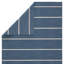 Tapis bleu / crème en laine tissé à plat à la main Creekmont-20386471